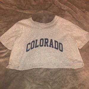 cropped brandy shirt